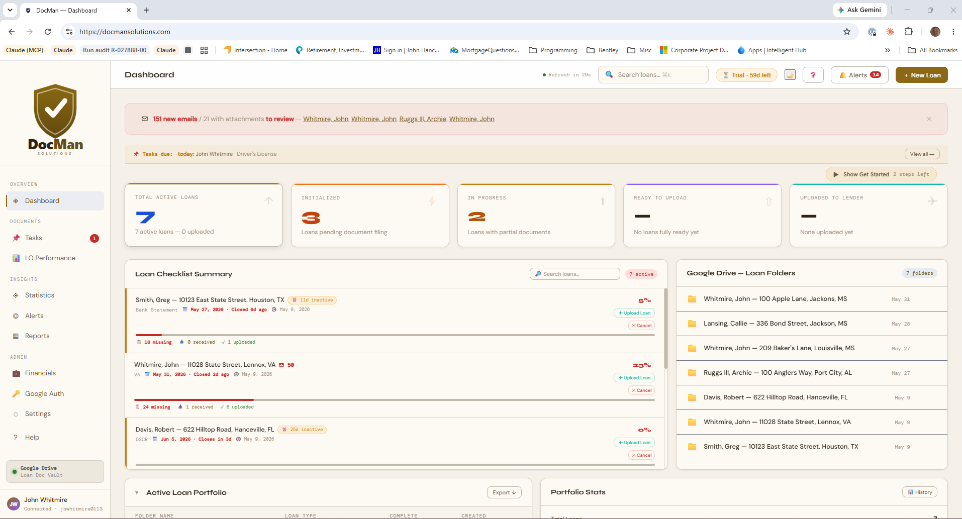 DocMan Dashboard